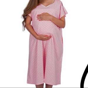 Maternity hospital gown pink s/m